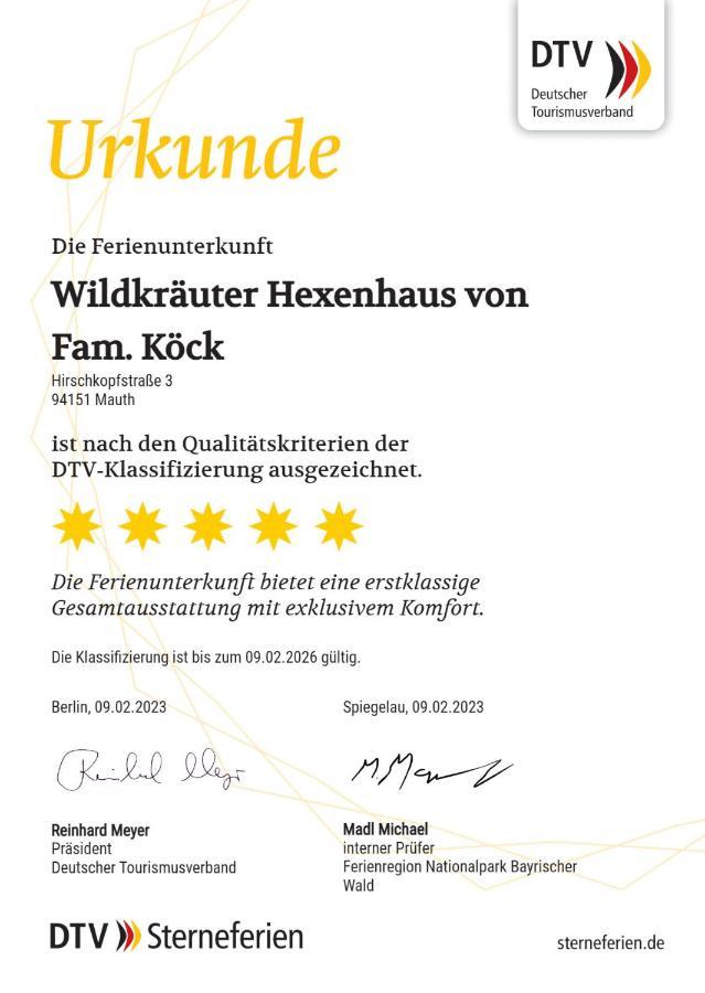 Vila Wildkraeuter Hexenhaus Mauth Exteriér fotografie
